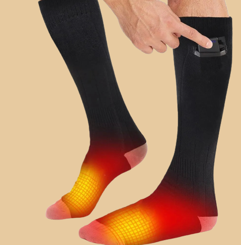 Comfort Heat | Unisex Heated Socks with Rechargeable Batteries | 3 Temperature Settings for Ultimate Warmth 0