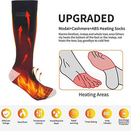 Comfort Heat | Unisex Heated Socks with Rechargeable Batteries | 3 Temperature Settings for Ultimate Warmth 3