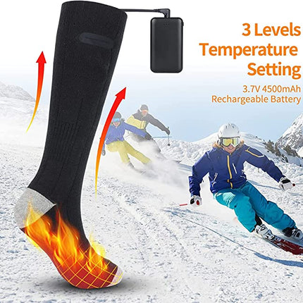 Comfort Heat | Unisex Heated Socks with Rechargeable Batteries | 3 Temperature Settings for Ultimate Warmth 4