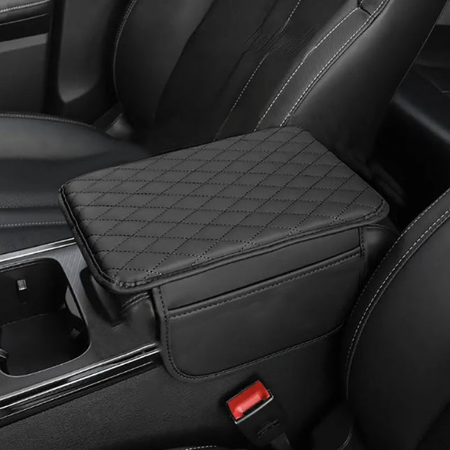 Comfort Luxe | PU Leather Car Armrest Mat with Storage Pockets | Stylish Protection for Your Vehicle 0