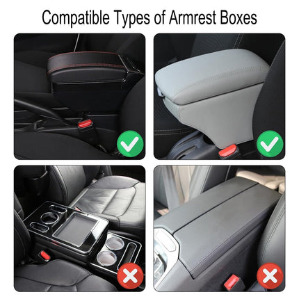 Comfort Luxe | PU Leather Car Armrest Mat with Storage Pockets | Stylish Protection for Your Vehicle 3