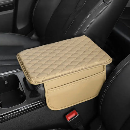 Comfort Luxe | PU Leather Car Armrest Mat with Storage Pockets | Stylish Protection for Your Vehicle 4