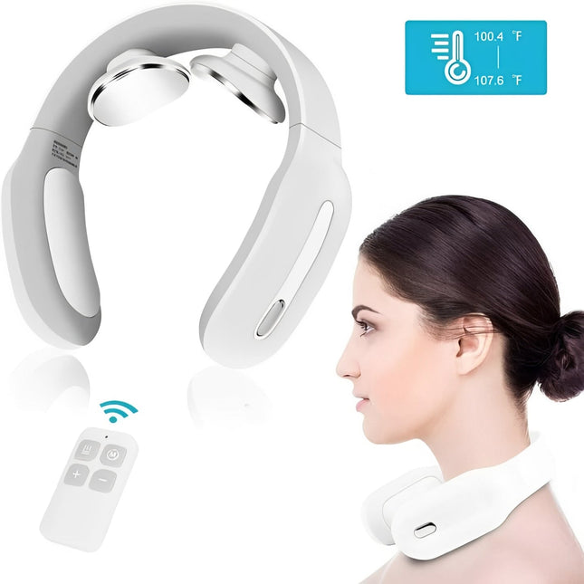 Comfort Neck Massager | Rechargeable Device with Heat & Vibration Settings for Ultimate Relaxation 1