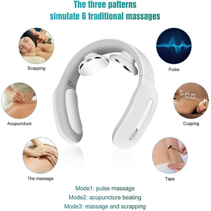 Comfort Neck Massager | Rechargeable Device with Heat & Vibration Settings for Ultimate Relaxation 4