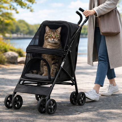 Comfort Pet Gear | Dog Stroller with Lightweight Foldable Design | Easy Travel for Small Pets 3