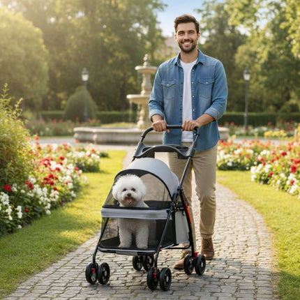 Comfort Pet Gear | Dog Stroller with Lightweight Foldable Design | Easy Travel for Small Pets 5