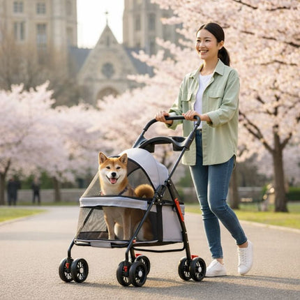 Comfort Pet Gear | Dog Stroller with Lightweight Foldable Design | Easy Travel for Small Pets 6
