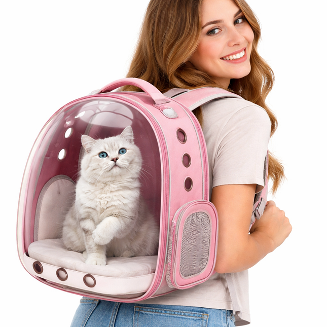 Comfort Pet | Cat Carrier Backpack with Breathable Mesh & Ergonomic Design | Airline Approved for Safe Travel 1