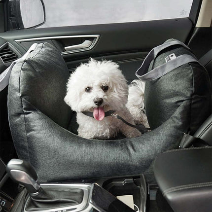 Comfort Pet | Dog Seat Bed with Adjustable Safety Belts & Non-Slip Base | Ideal for Travel and Home Use 0