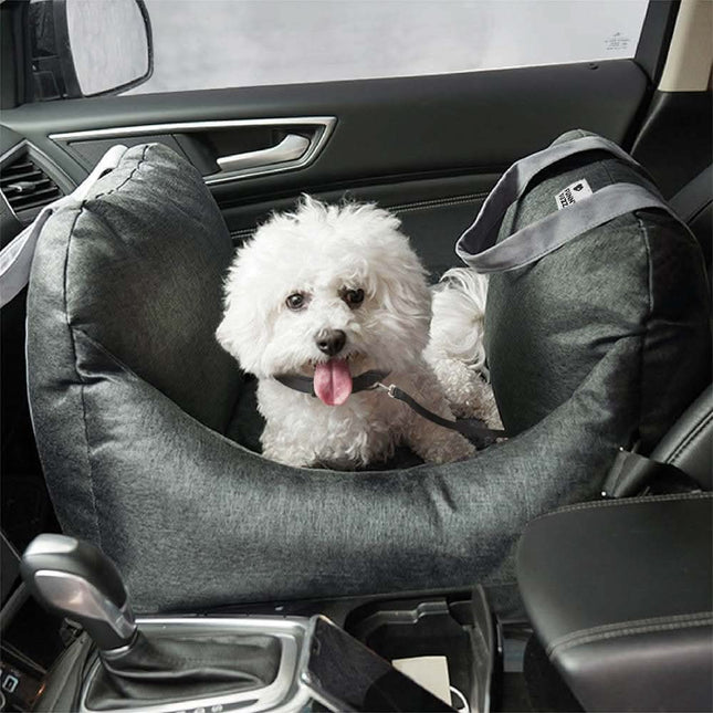 Comfort Pet | Dog Seat Bed with Adjustable Safety Belts & Non-Slip Base | Ideal for Travel and Home Use 0