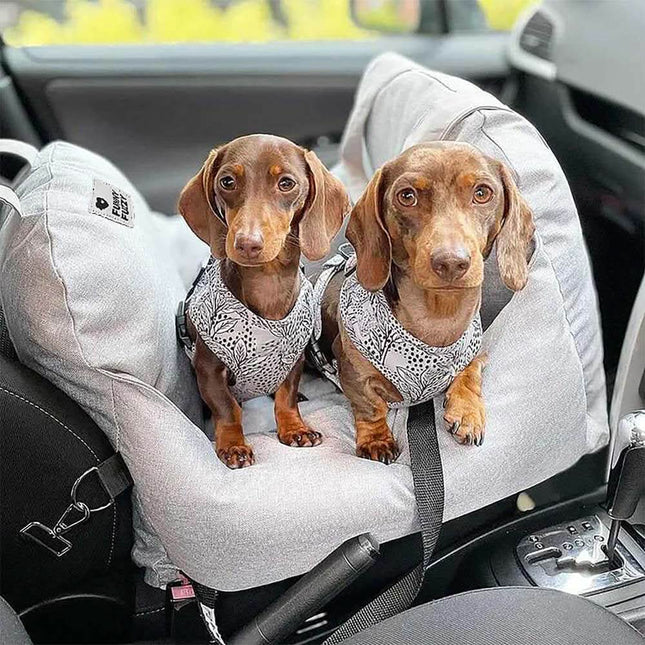 Comfort Pet | Dog Seat Bed with Adjustable Safety Belts & Non-Slip Base | Ideal for Travel and Home Use 1