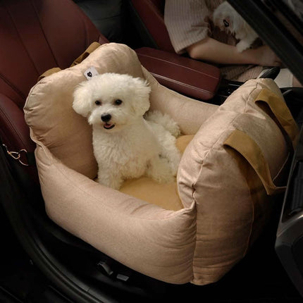 Comfort Pet | Dog Seat Bed with Adjustable Safety Belts & Non-Slip Base | Ideal for Travel and Home Use 2