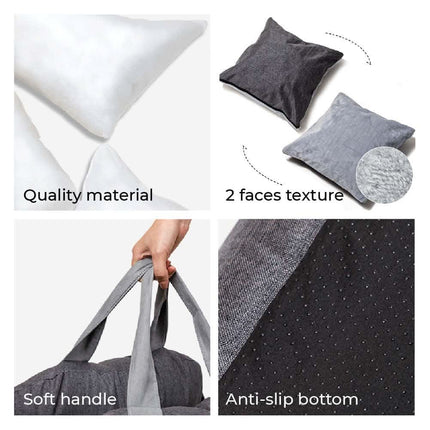 Comfort Pet | Dog Seat Bed with Adjustable Safety Belts & Non-Slip Base | Ideal for Travel and Home Use 5