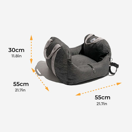 Comfort Pet | Dog Seat Bed with Adjustable Safety Belts & Non-Slip Base | Ideal for Travel and Home Use 7