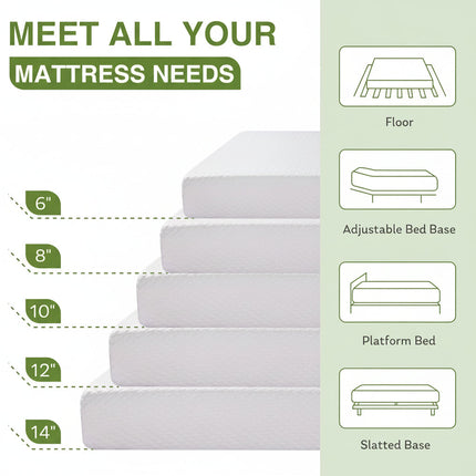 Comfort Rest | Twin Size Memory Foam Mattress with Cooling Support | Adaptive Design for Balanced Sleep 5