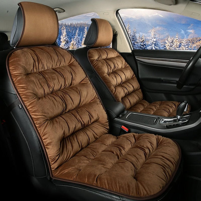 Comfort Ride | Car Seat Cushion Pad with Quilted Design | Soft Plush Cover for Ultimate Comfort 0