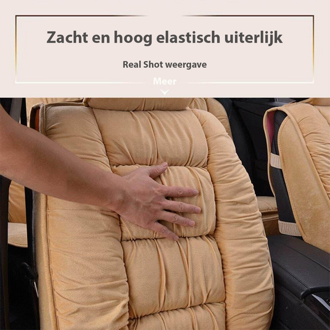 Comfort Ride | Car Seat Cushion Pad with Quilted Design | Soft Plush Cover for Ultimate Comfort 1