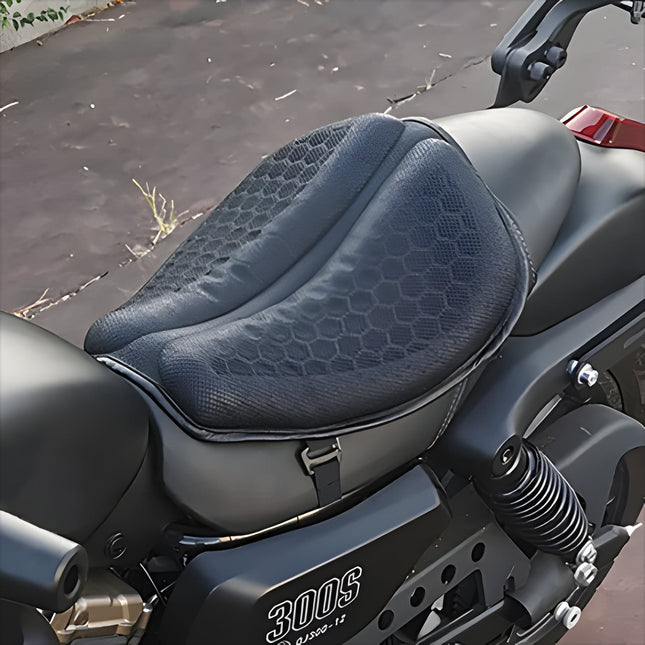 Comfort Ride | Gel Motorcycle Seat Cushion with Shock Absorption | Breathable Design for Long-Distance Travel 0