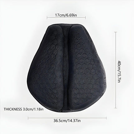 Comfort Ride | Gel Motorcycle Seat Cushion with Shock Absorption | Breathable Design for Long-Distance Travel 6