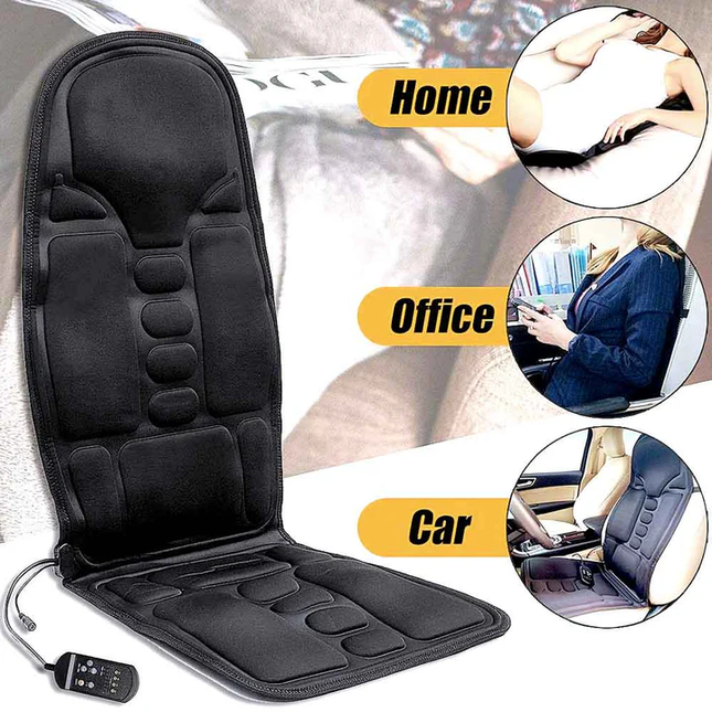Comfort Series | Heated Massage Chair Pad with 8 Modes | Relaxation Cushion for Home & Vehicle 1