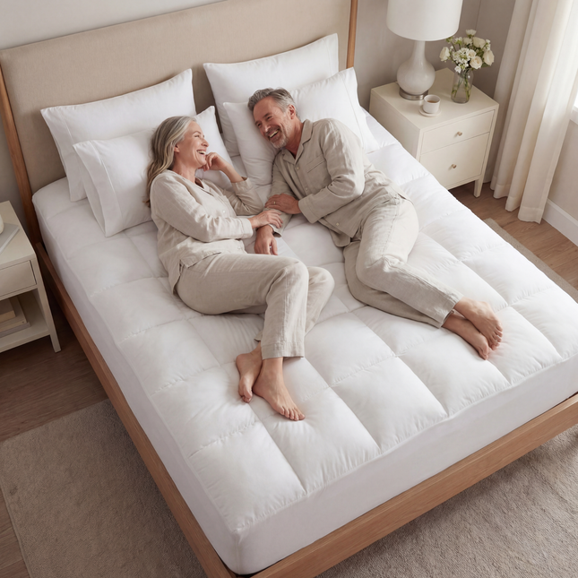Comfort Sleep | Cooling Mattress Topper with 1000GSM Softness | Breathable Design for Enhanced Sleep Quality 1