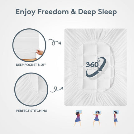 Comfort Sleep | Cooling Mattress Topper with 1000GSM Softness | Breathable Design for Enhanced Sleep Quality 3