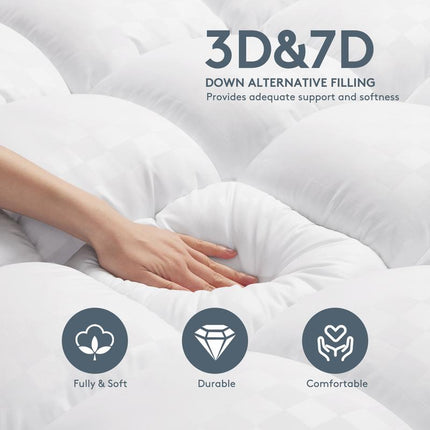 Comfort Sleep | Cooling Mattress Topper with 1000GSM Softness | Breathable Design for Enhanced Sleep Quality 5