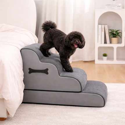 Comfort Steps | Dog Stairs for Bed with Gentle Ramp Design | Non-Slip Pet Steps for Joint Support 3