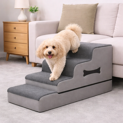 Comfort Steps | Dog Stairs for Bed with Gentle Ramp Design | Non-Slip Pet Steps for Joint Support 5