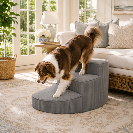 Comfort Steps | Orthopedic Dog Stairs for Bed with Non-Slip Foam Design | Space-Saving Solution for Pet Mobility 6