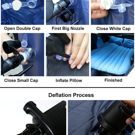 Comfort Travel | Inflatable Car Bed with T-Support & Pillows | Perfect for Road Trips and Camping 4