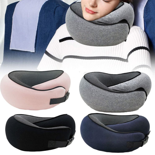 Comfort Travel | Neck Support Pillow with 360° Memory Foam Design | Portable Travel Solution for Ultimate Relaxation 0
