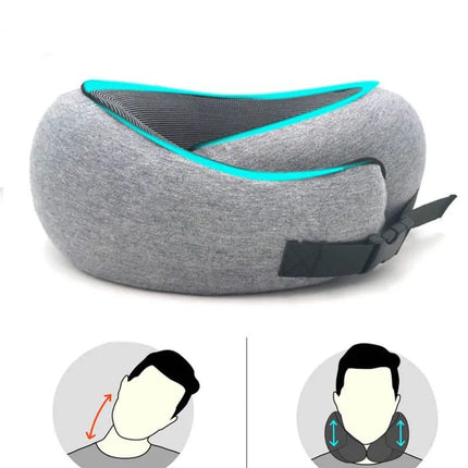 Comfort Travel | Neck Support Pillow with 360° Memory Foam Design | Portable Travel Solution for Ultimate Relaxation 3