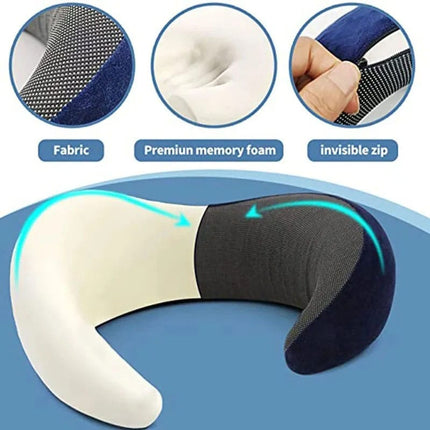 Comfort Travel | Neck Support Pillow with 360° Memory Foam Design | Portable Travel Solution for Ultimate Relaxation 6