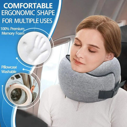 Comfort Travel | Neck Support Pillow with 360° Memory Foam Design | Portable Travel Solution for Ultimate Relaxation 7