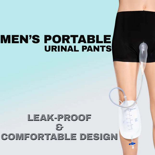 Comfort Wear | Men's Pants with Built-in Silicone Funnel | Discreet Relief for On-the-Go Convenience 1