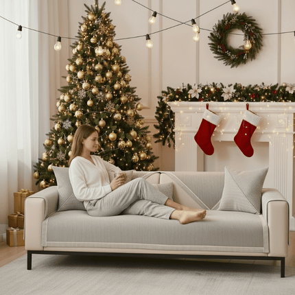 Comfort Weave | Sofa Cover with Non-Slip Backing & Custom Fit | All-Season Protection for Ultimate Comfort 2
