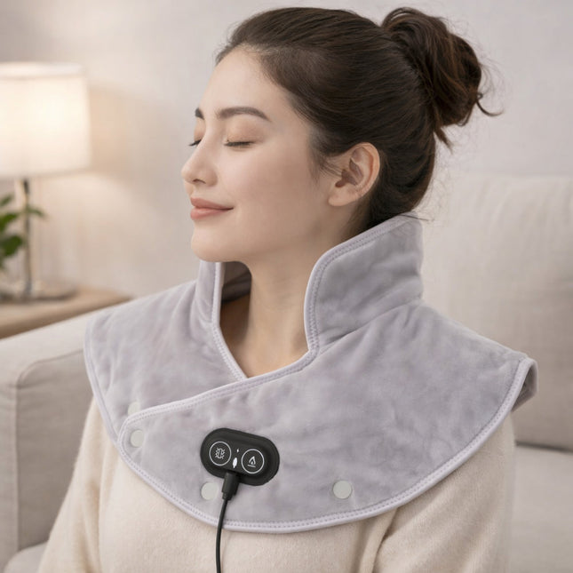 Comfort Wrap | Electric Neck Heating Pad with Vibration Massage | Versatile Relief for Neck and Shoulders 0