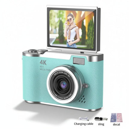 Compact 4K Digital Camera with 180° Flip Screen & 48MP for Easy Selfies 11