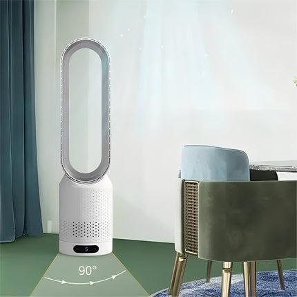 Compact Air Circulator | Bladeless Design with Remote Control | Quiet Operation for Comfortable Spaces 4