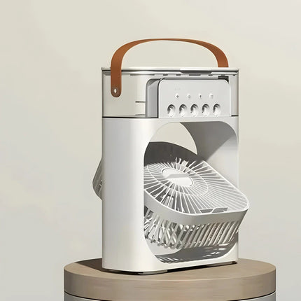 Compact Air Cooler | 3-in-1 Portable Air Conditioner with LED Light | Efficient Humidifier for Everyday Use 3