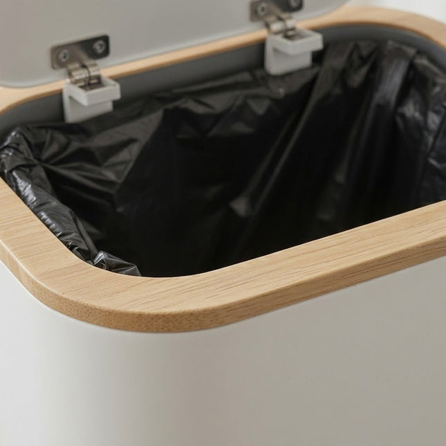 Compact Bathroom Trash Can with Odor Control Lid | Stylish Design for Fresh Spaces 1