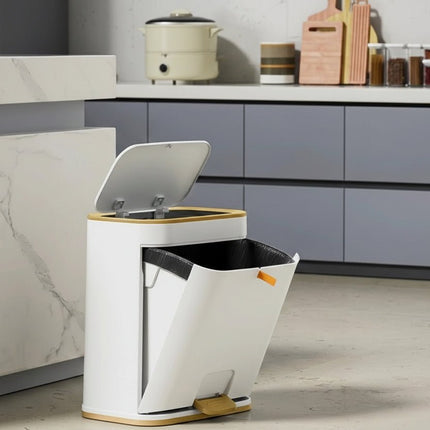 Compact Bathroom Trash Can with Odor Control Lid | Stylish Design for Fresh Spaces 3