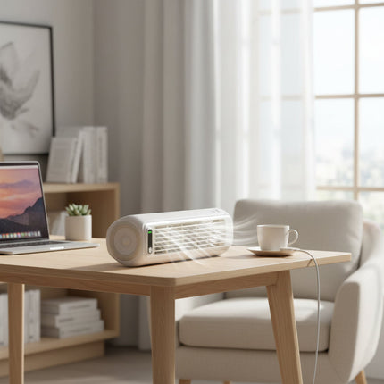 Compact Bladeless Portable Air Conditioner with Evaporative Cooling | Quiet Personal Fan for Home and Travel 2