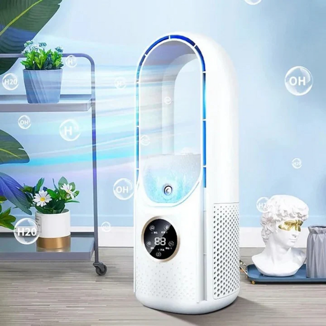 Compact Bladeless Portable Air Conditioner with Quiet Operation | Ideal for Bedrooms and Offices 1
