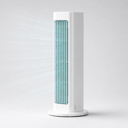 Compact Cooling Tower Fan with Oscillating Function | Efficient Airflow for Comfortable Living 0