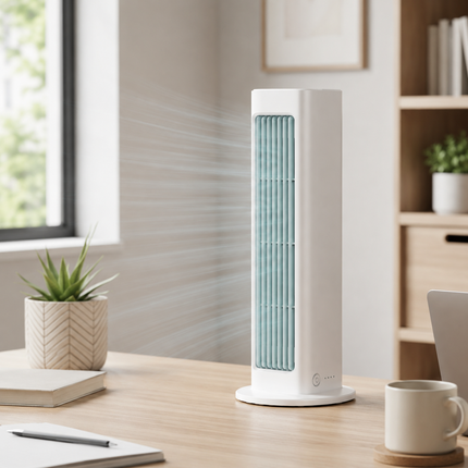 Compact Cooling Tower Fan with Oscillating Function | Efficient Airflow for Comfortable Living 1
