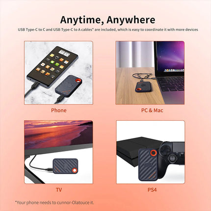 Compact Data Backup | External SSD with Fast File Transfer | Reliable Storage Solution for Easy Access 2