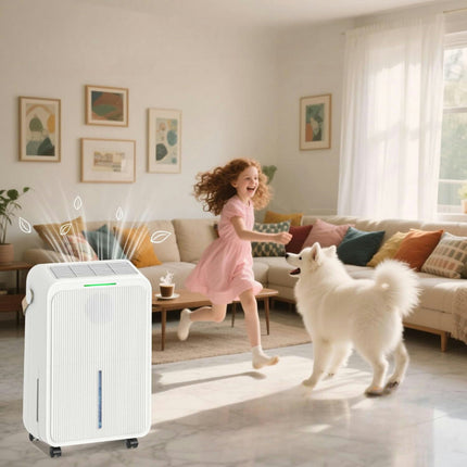 Compact Dehumidifier for Basement | 34 Pint Moisture Control for Fresh Air 4