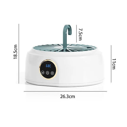 Compact Electric Clothes Dryer with Quick Dry Technology | Foldable Design for Space-Saving Convenience 0